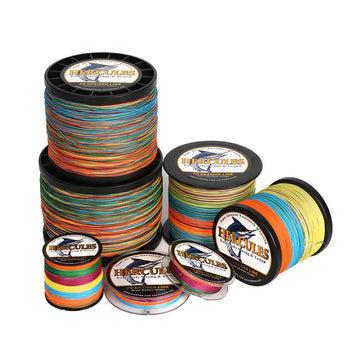 1500M 1640Yds Multicolor 6lb-100lb HERCULES PE Braid Fishing Line 4 Strands HERCULES